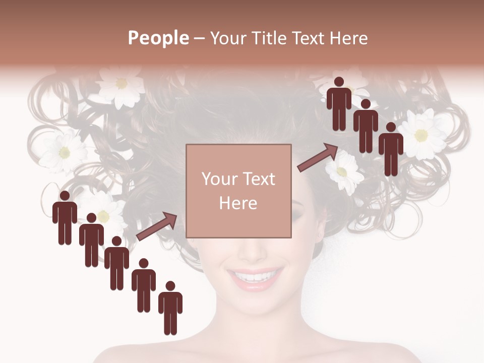 Long Chamomile Flower PowerPoint Template