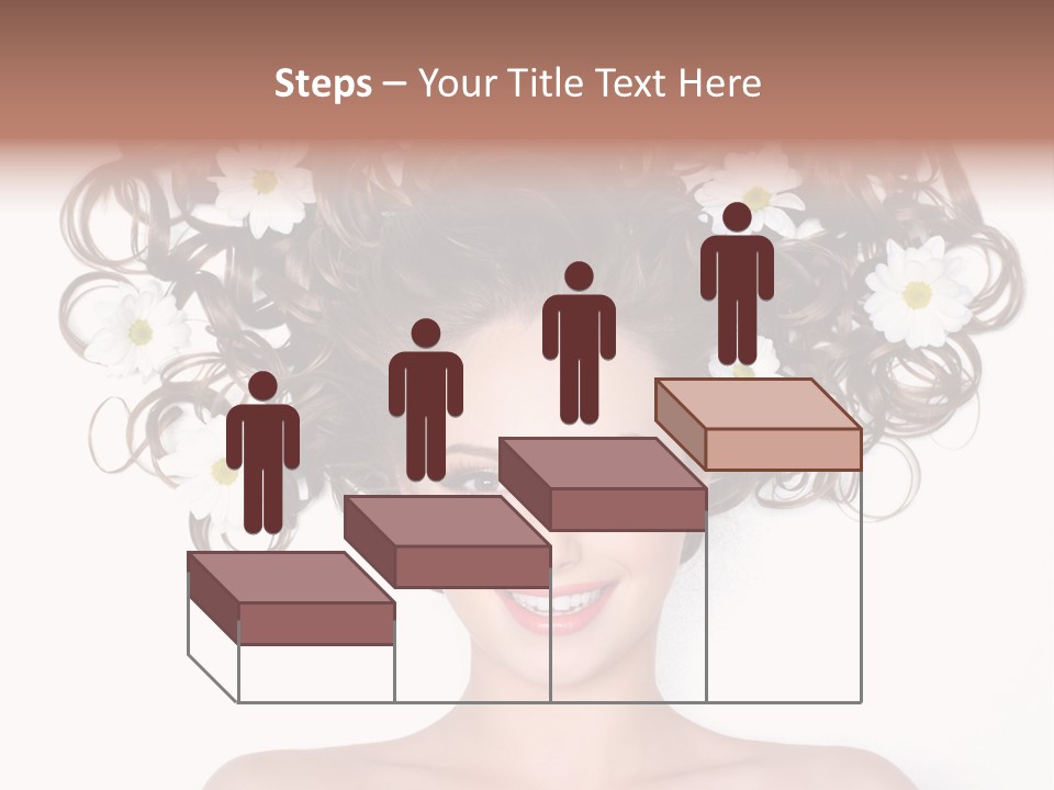 Long Chamomile Flower PowerPoint Template