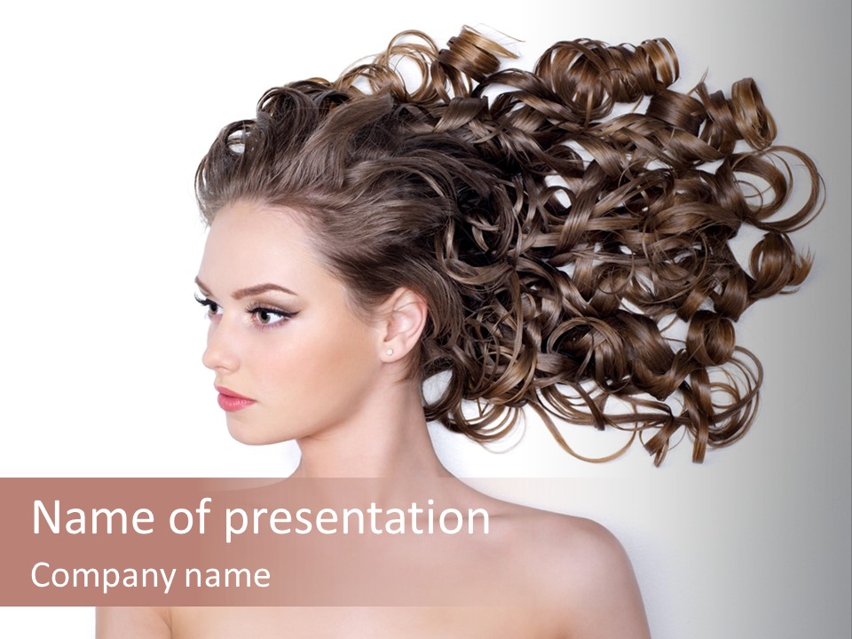 Young Brown Profile PowerPoint Template