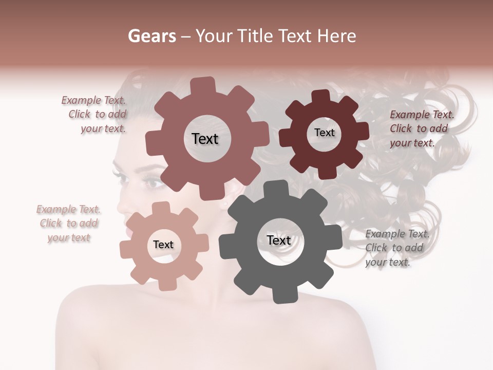 Young Brown Profile PowerPoint Template