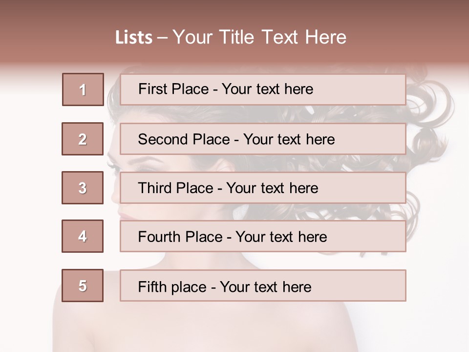 Young Brown Profile PowerPoint Template