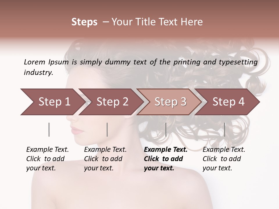 Young Brown Profile PowerPoint Template