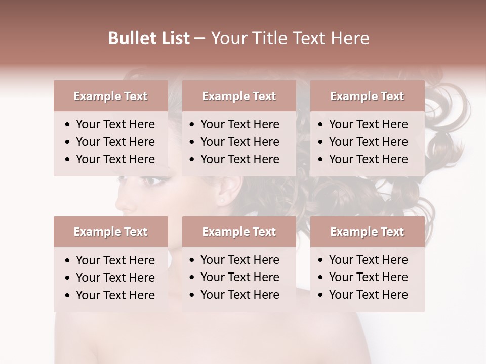 Young Brown Profile PowerPoint Template