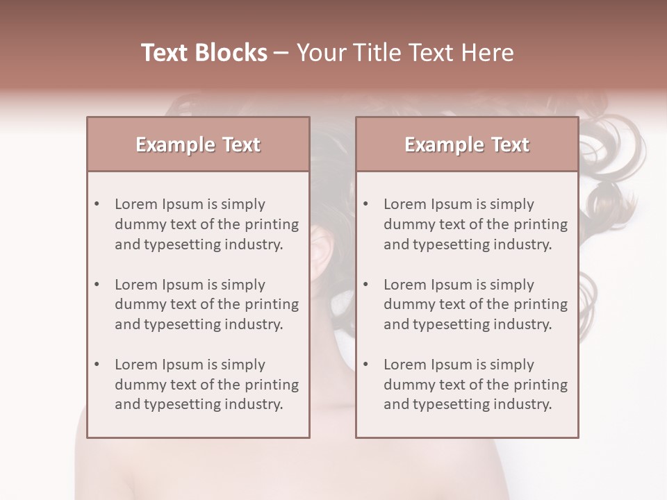 Young Brown Profile PowerPoint Template