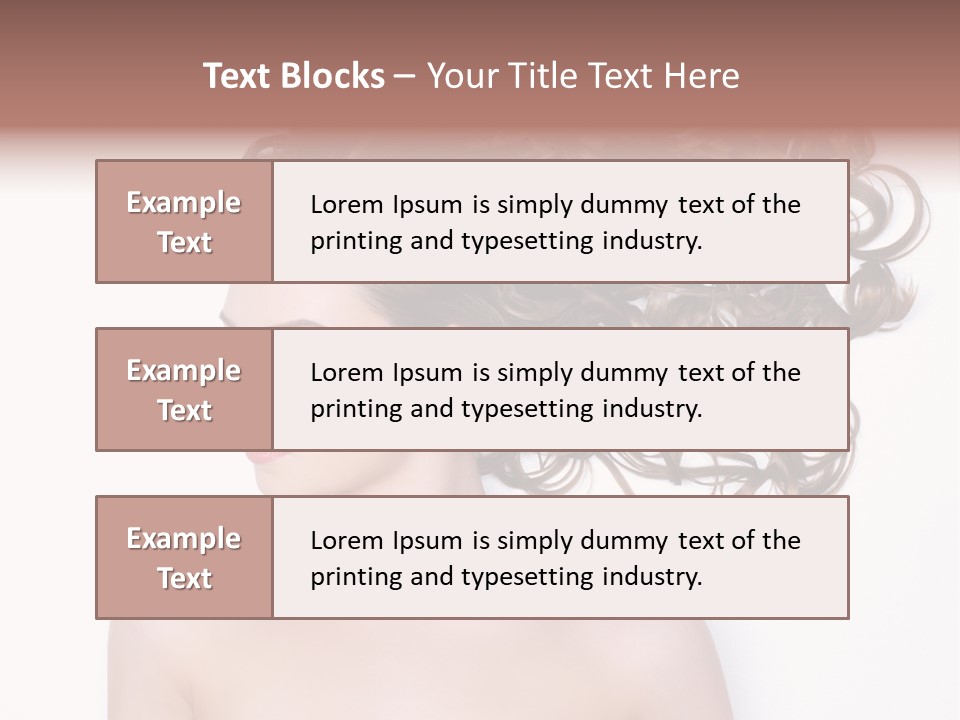 Young Brown Profile PowerPoint Template