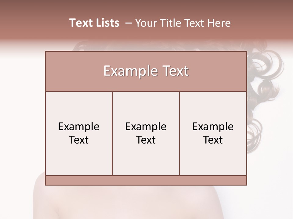 Young Brown Profile PowerPoint Template