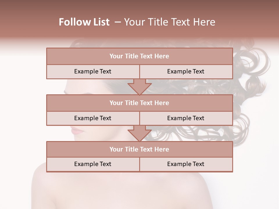 Young Brown Profile PowerPoint Template