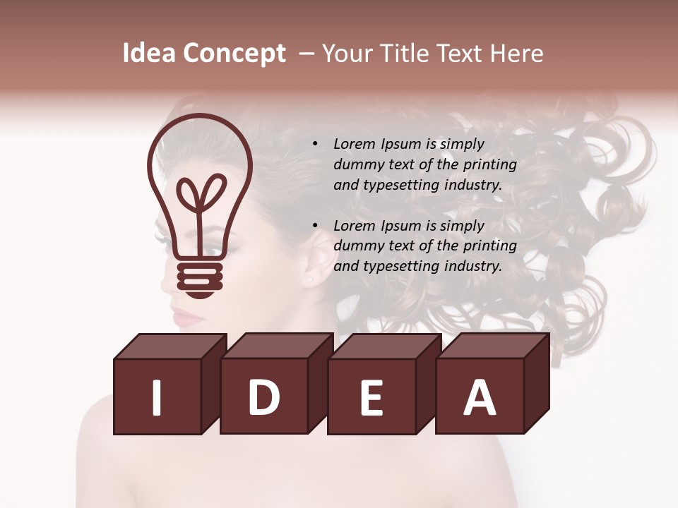 Young Brown Profile PowerPoint Template