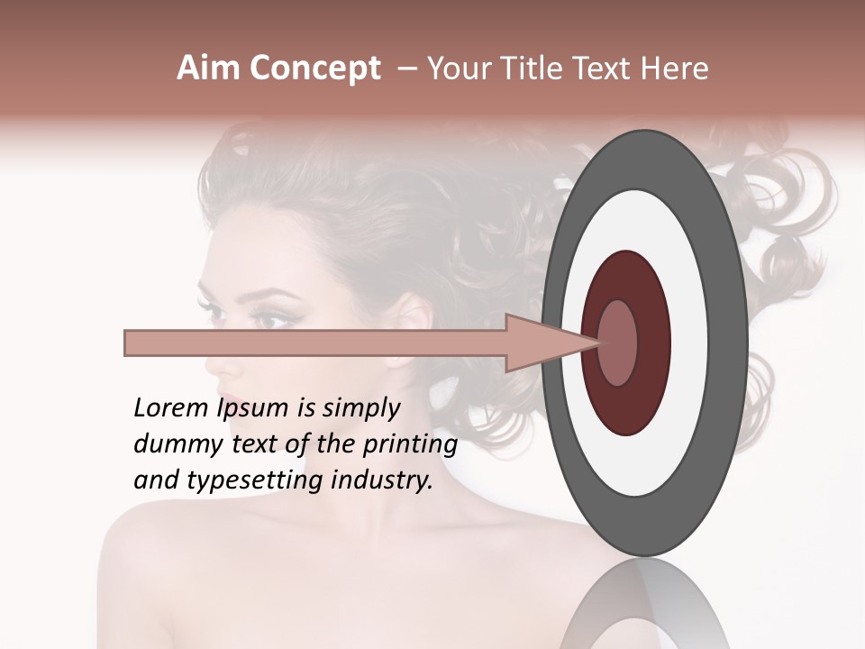 Young Brown Profile PowerPoint Template