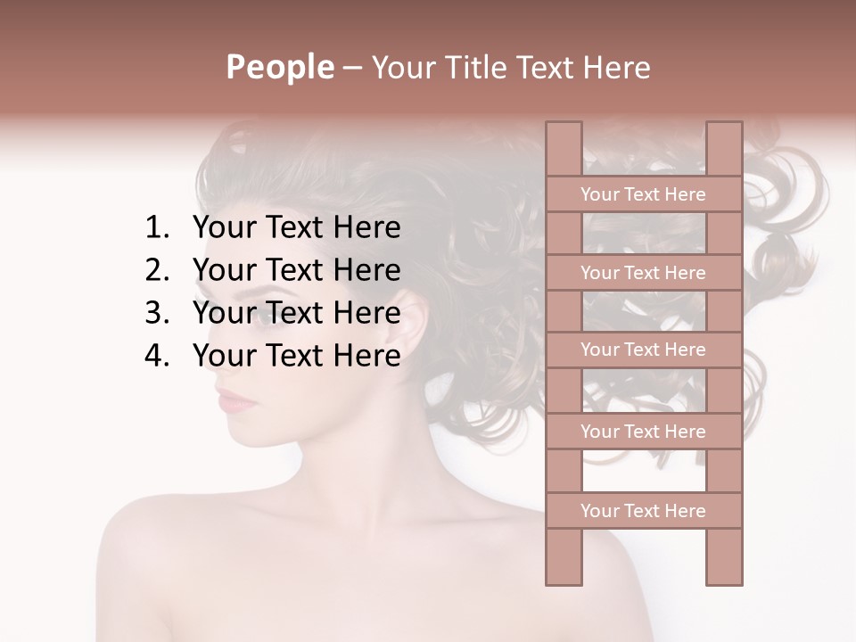 Young Brown Profile PowerPoint Template