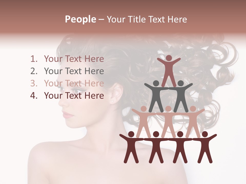 Young Brown Profile PowerPoint Template