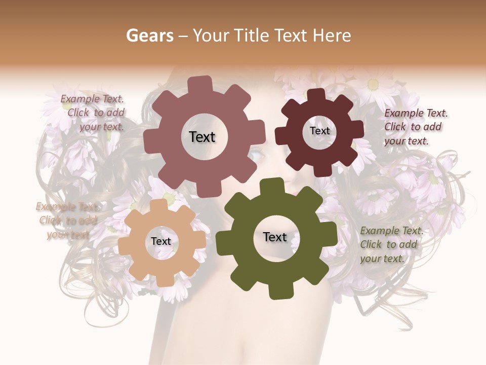 Young Caucasian Care PowerPoint Template