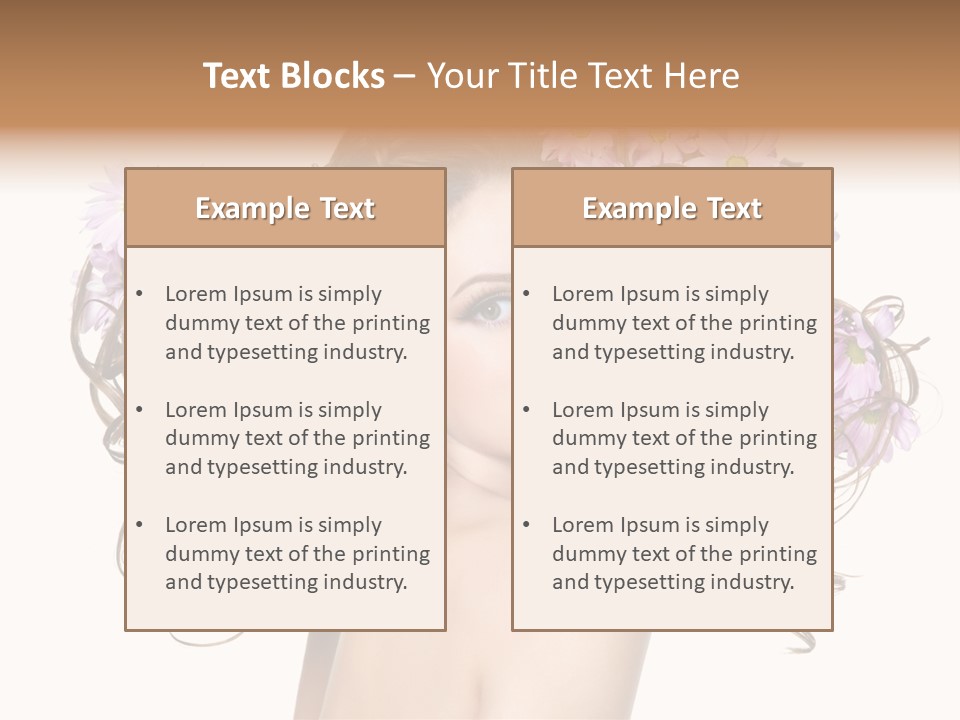 Young Caucasian Care PowerPoint Template