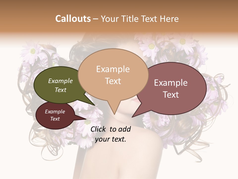 Young Caucasian Care PowerPoint Template