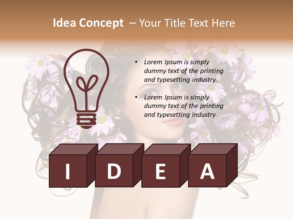 Young Caucasian Care PowerPoint Template