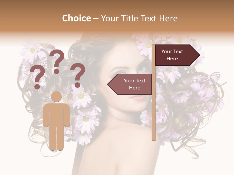 Young Caucasian Care PowerPoint Template