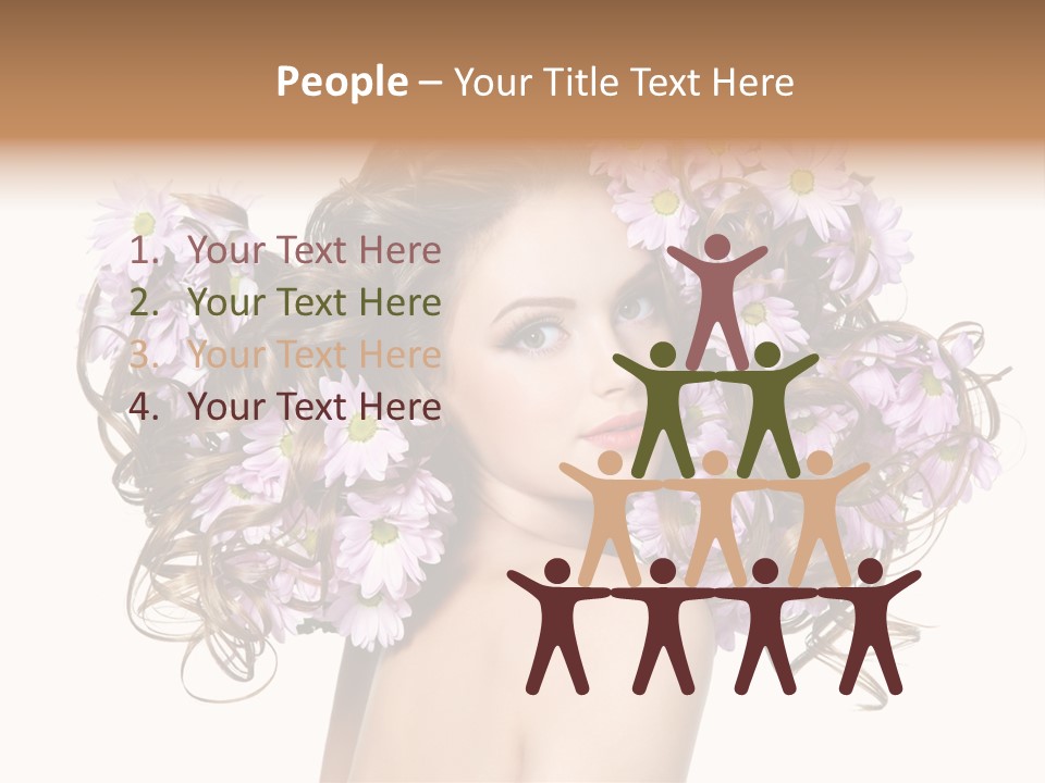 Young Caucasian Care PowerPoint Template