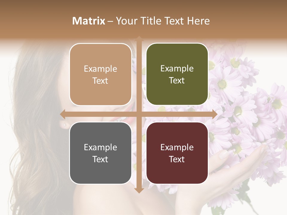 Bouquet Violet Young PowerPoint Template