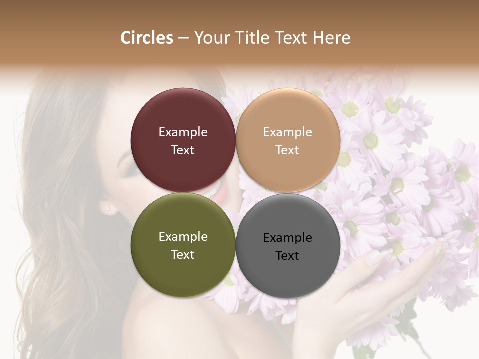 Bouquet Violet Young PowerPoint Template