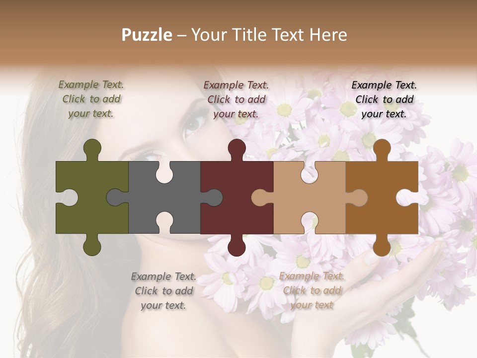 Bouquet Violet Young PowerPoint Template