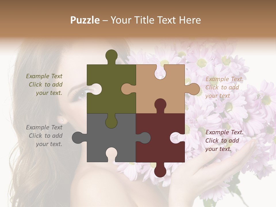 Bouquet Violet Young PowerPoint Template