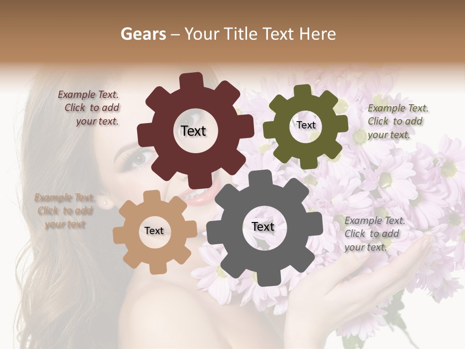 Bouquet Violet Young PowerPoint Template