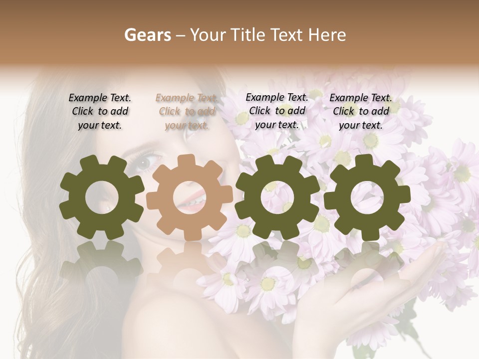 Bouquet Violet Young PowerPoint Template