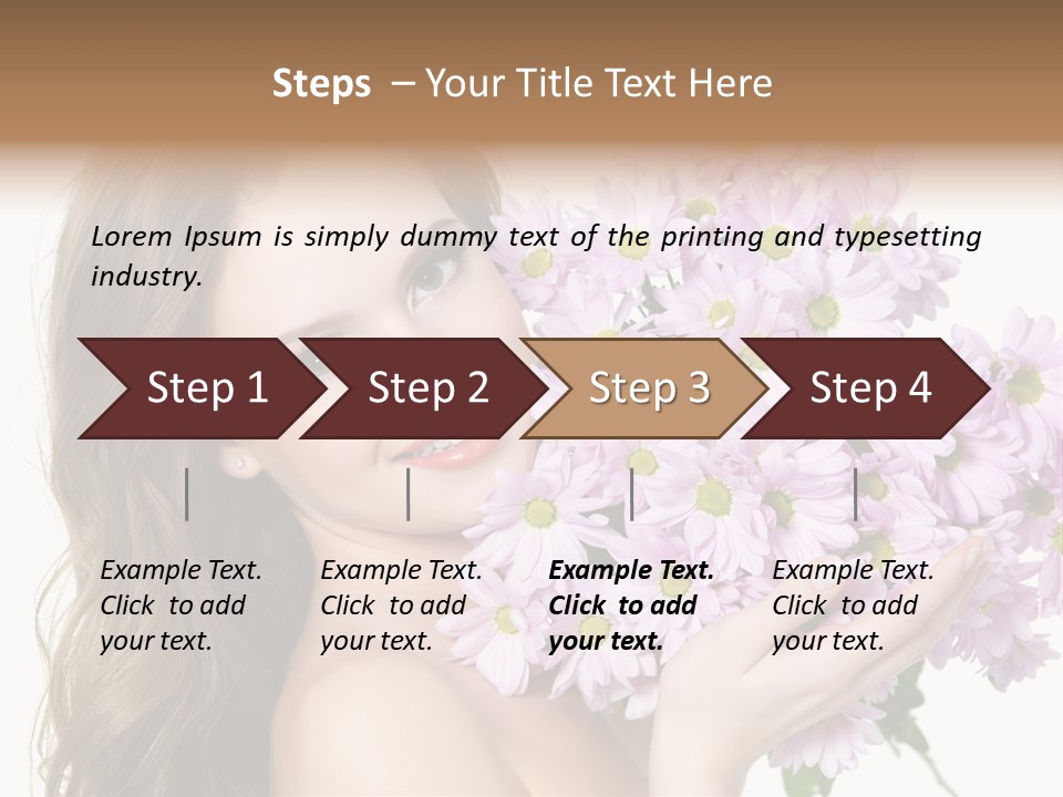 Bouquet Violet Young PowerPoint Template