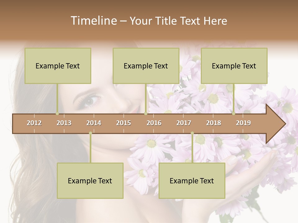 Bouquet Violet Young PowerPoint Template