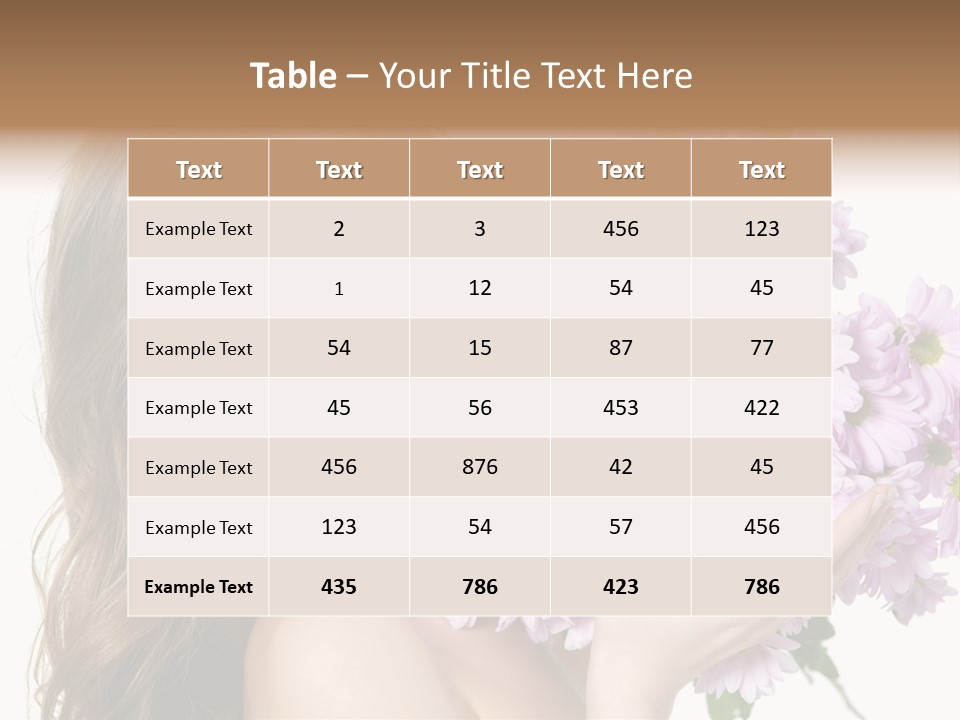 Bouquet Violet Young PowerPoint Template