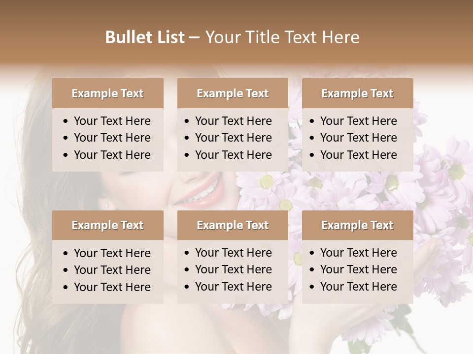 Bouquet Violet Young PowerPoint Template