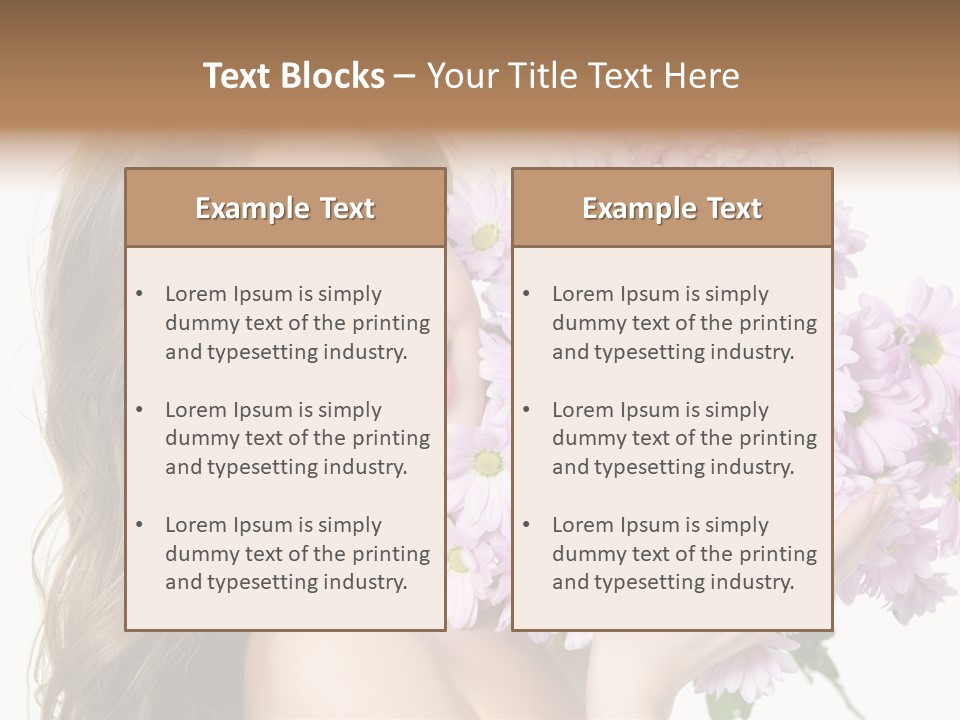 Bouquet Violet Young PowerPoint Template