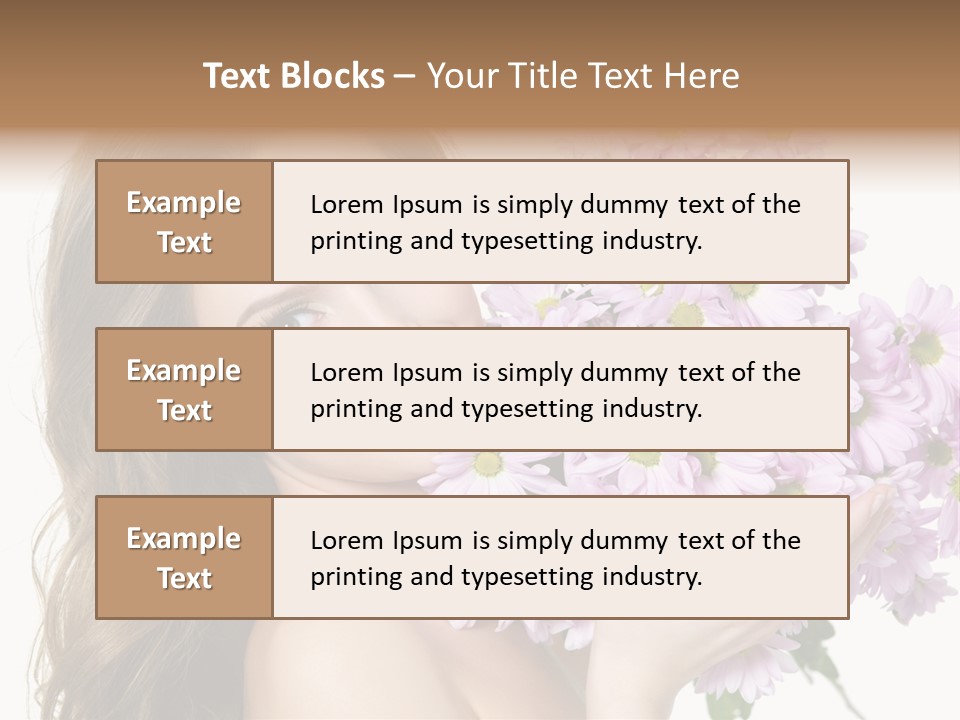 Bouquet Violet Young PowerPoint Template