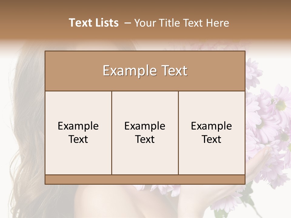 Bouquet Violet Young PowerPoint Template