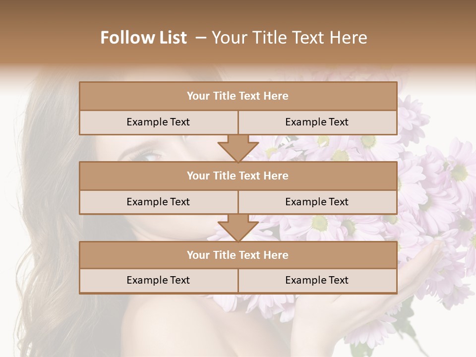 Bouquet Violet Young PowerPoint Template