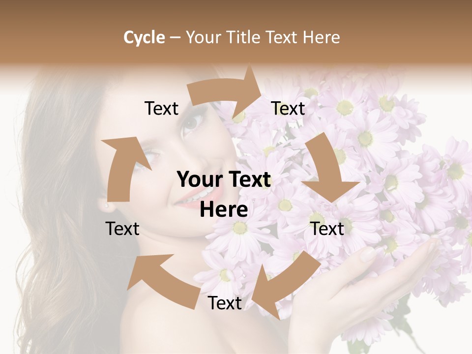 Bouquet Violet Young PowerPoint Template