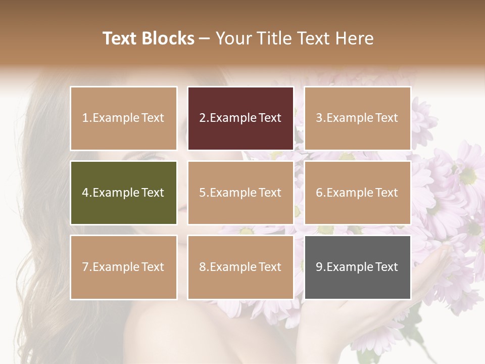 Bouquet Violet Young PowerPoint Template