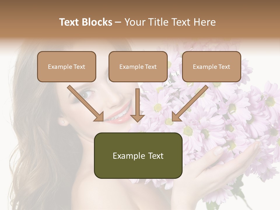 Bouquet Violet Young PowerPoint Template