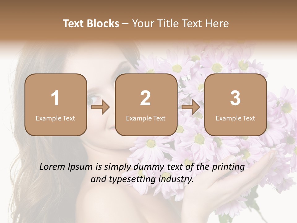 Bouquet Violet Young PowerPoint Template