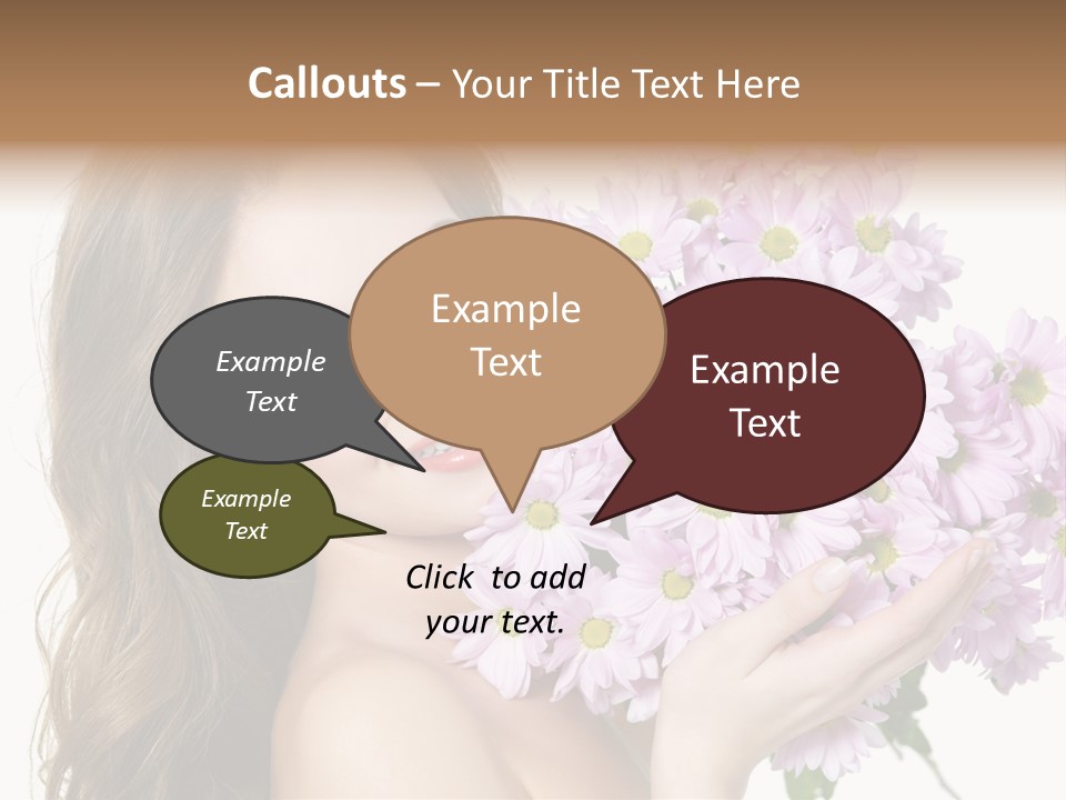 Bouquet Violet Young PowerPoint Template