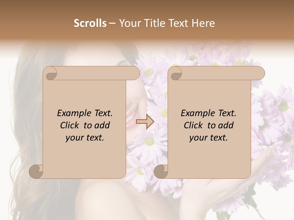 Bouquet Violet Young PowerPoint Template