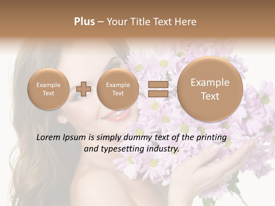 Bouquet Violet Young PowerPoint Template