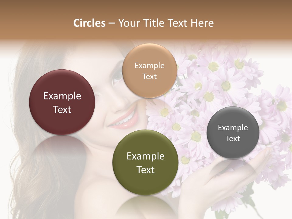 Bouquet Violet Young PowerPoint Template