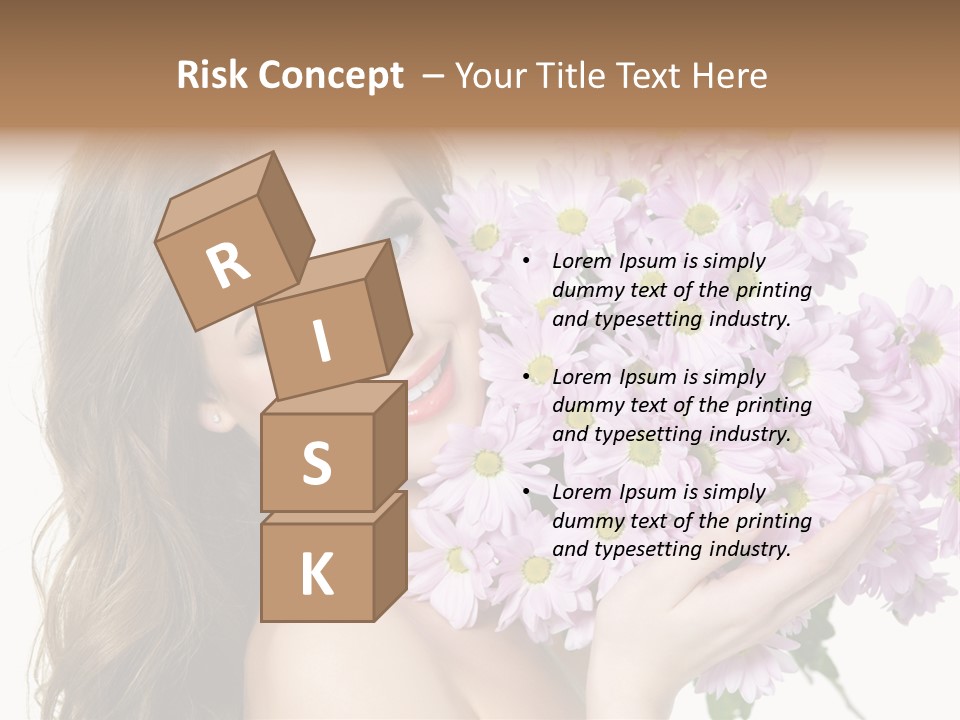 Bouquet Violet Young PowerPoint Template