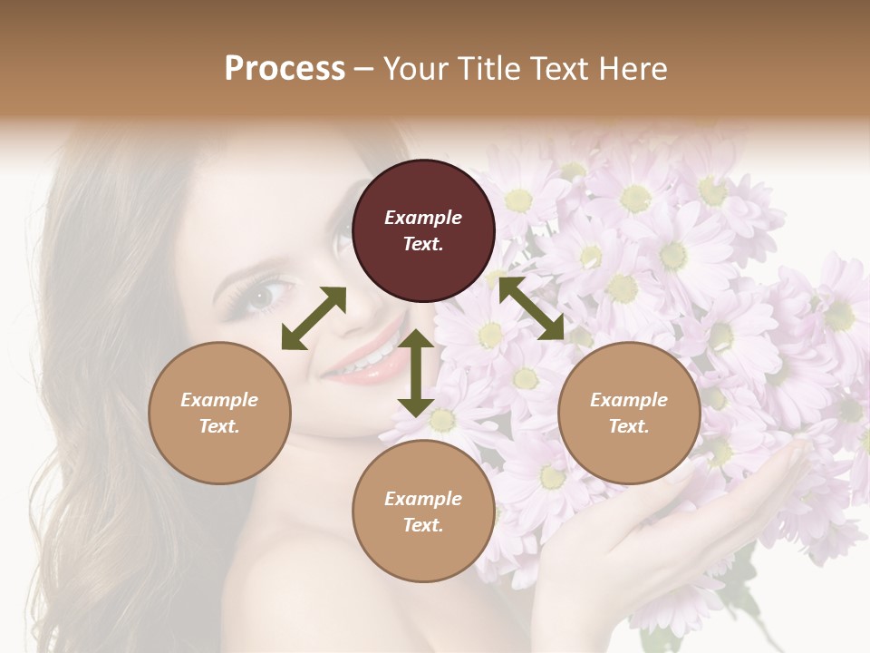 Bouquet Violet Young PowerPoint Template