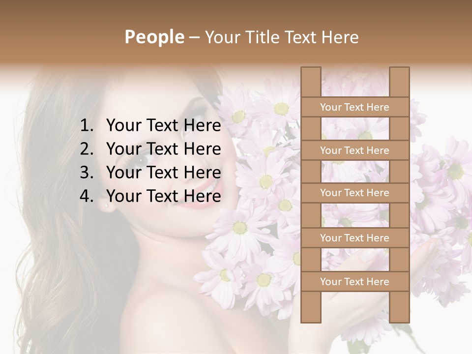 Bouquet Violet Young PowerPoint Template