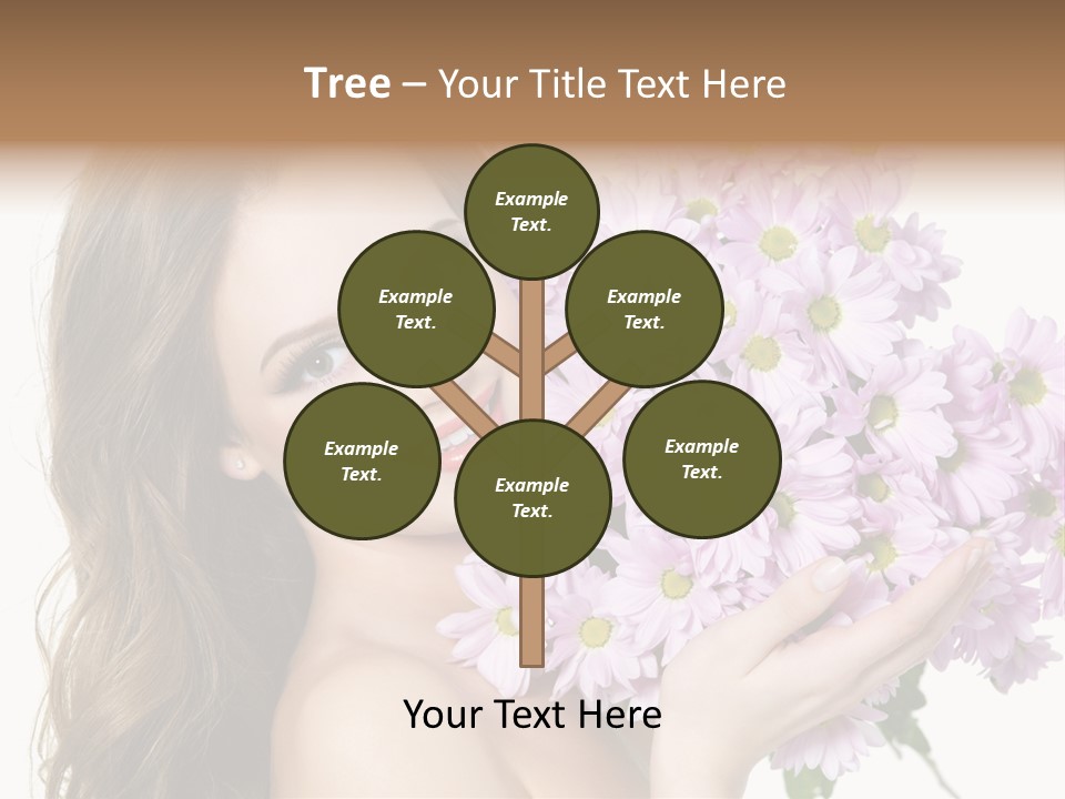 Bouquet Violet Young PowerPoint Template