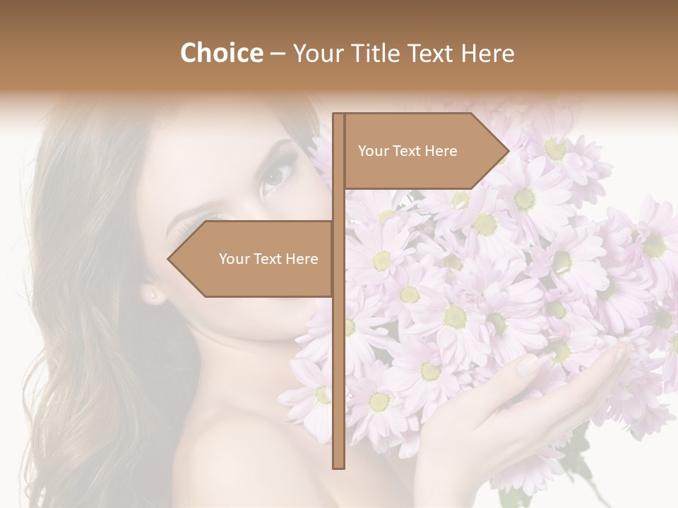 Bouquet Violet Young PowerPoint Template