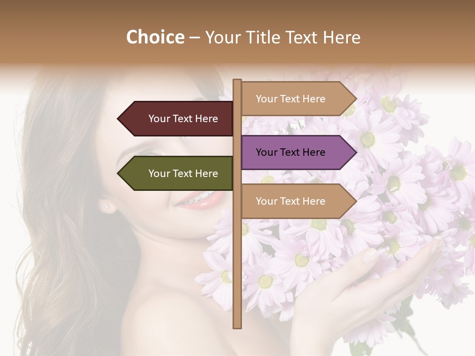 Bouquet Violet Young PowerPoint Template