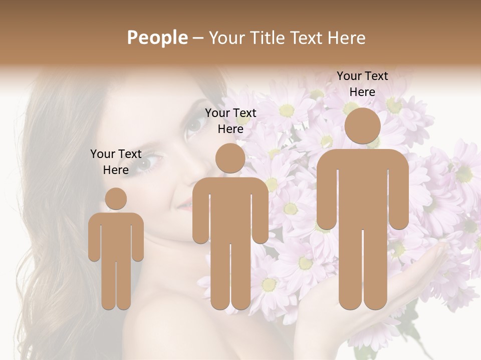 Bouquet Violet Young PowerPoint Template